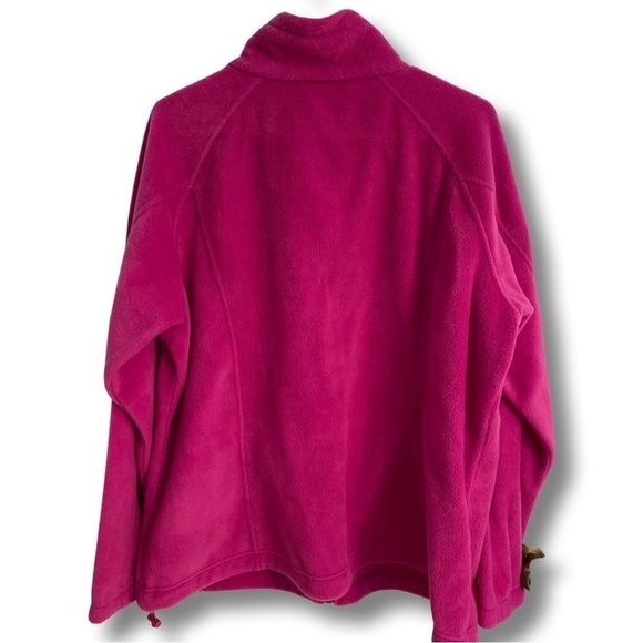 Plus Size Women’s Columbia Benton Springs Full-Zip Fleece Jacket Fuchsia Size 1X - Picture 6 of 9